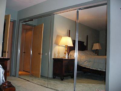 Byp Closet Doors Mirrored Sliding Chicago Byp Closet Doors Mirrored Sliding Door Installation